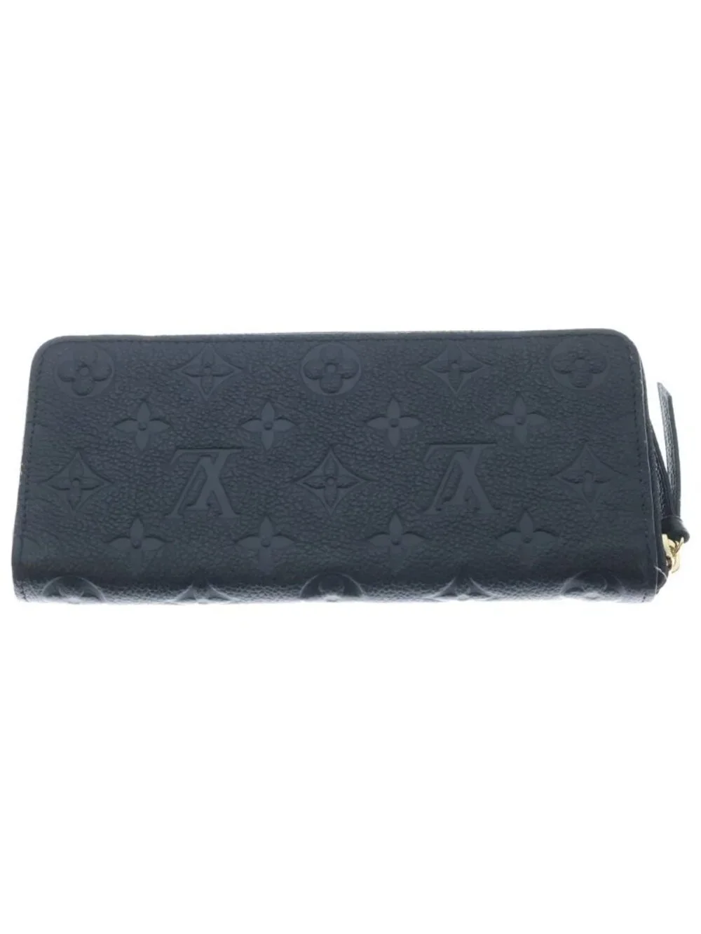 Louis Vuitton Monogram Empreinte Zippy Wallet Horizontal Leather Black